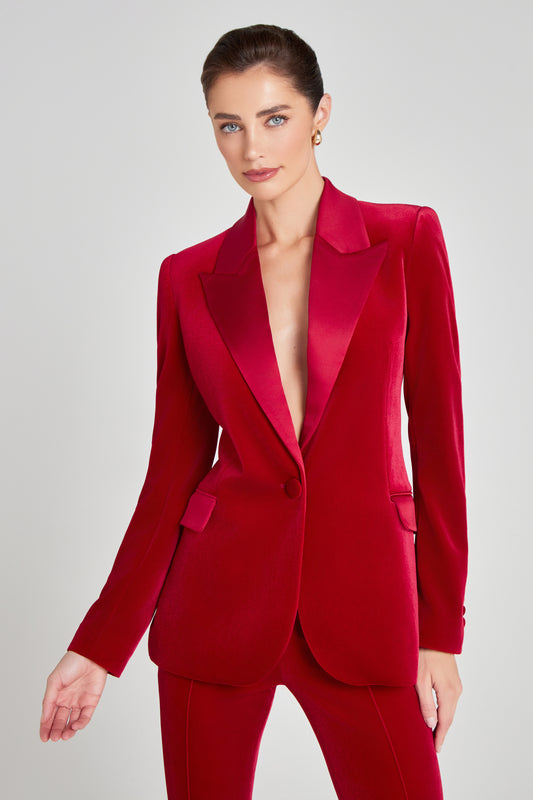 Beatrice Red Blazer