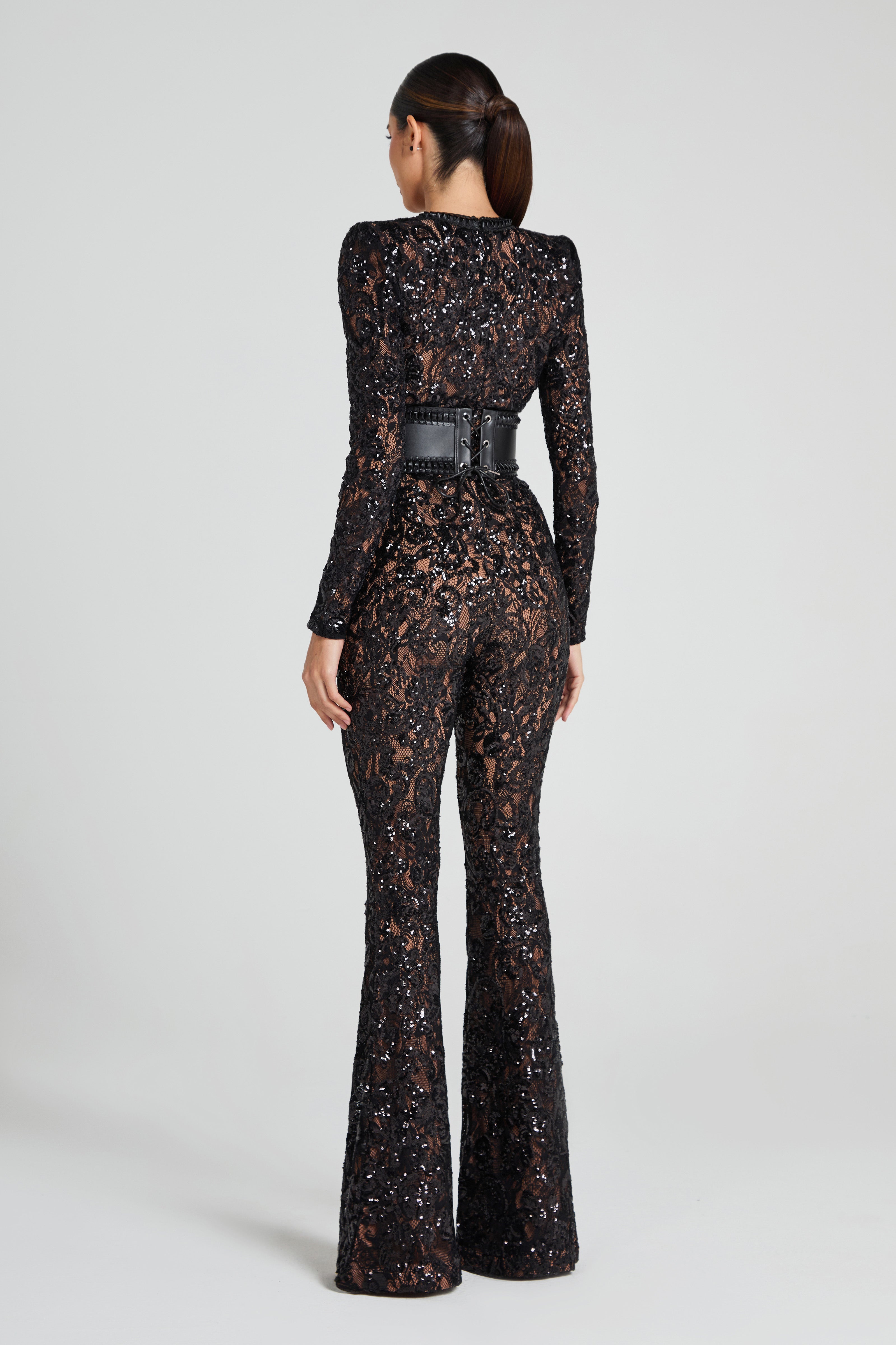 Bella Black Jumpsuit NADINE MERABI