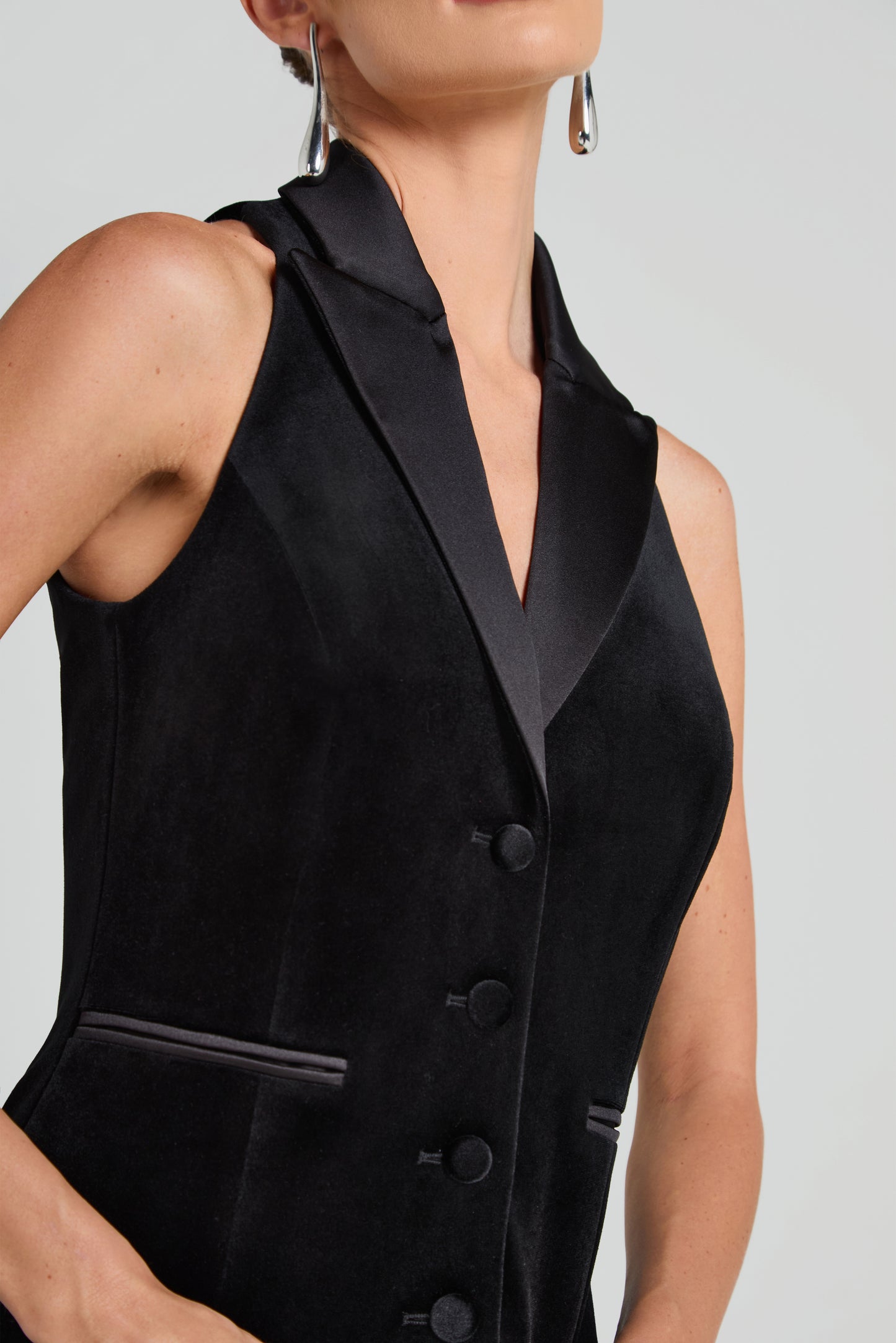 Lena Black Waistcoat