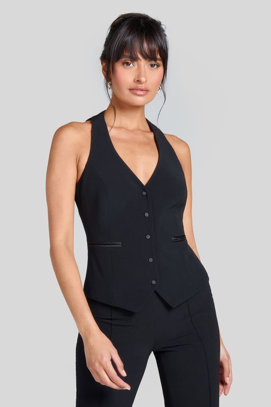 Leni Black Waistcoat