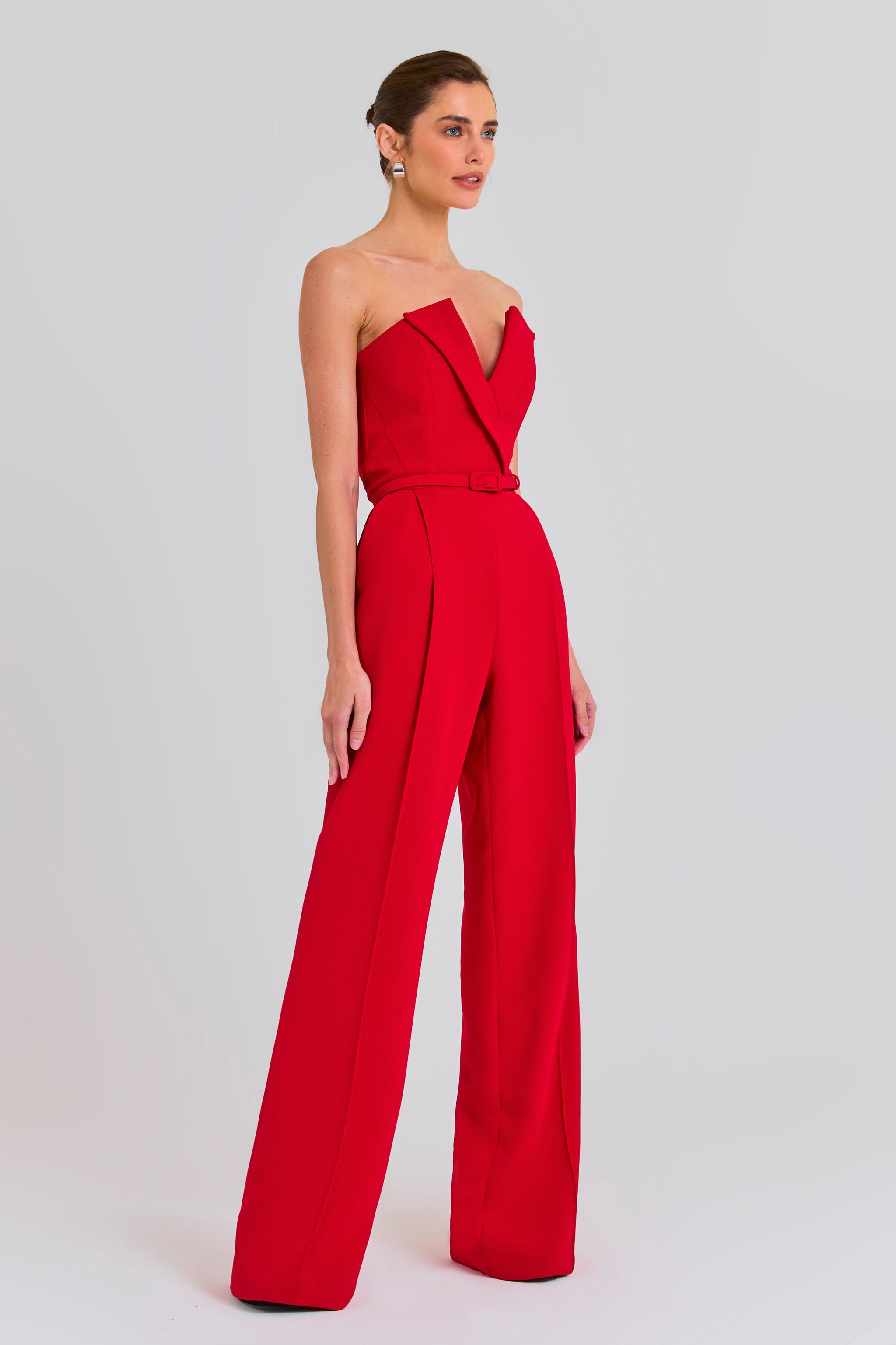 Vanessa Red Jumpsuit – NADINE MERABI