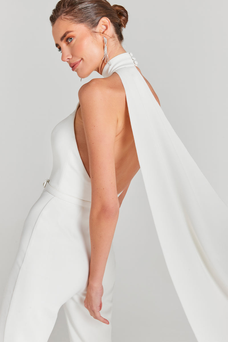 Wedding Jumpsuits: Nadine Merabi Amelia White Jumpsuit, 15 of the Best  Wedding Jumpsuits for Stylish Brides