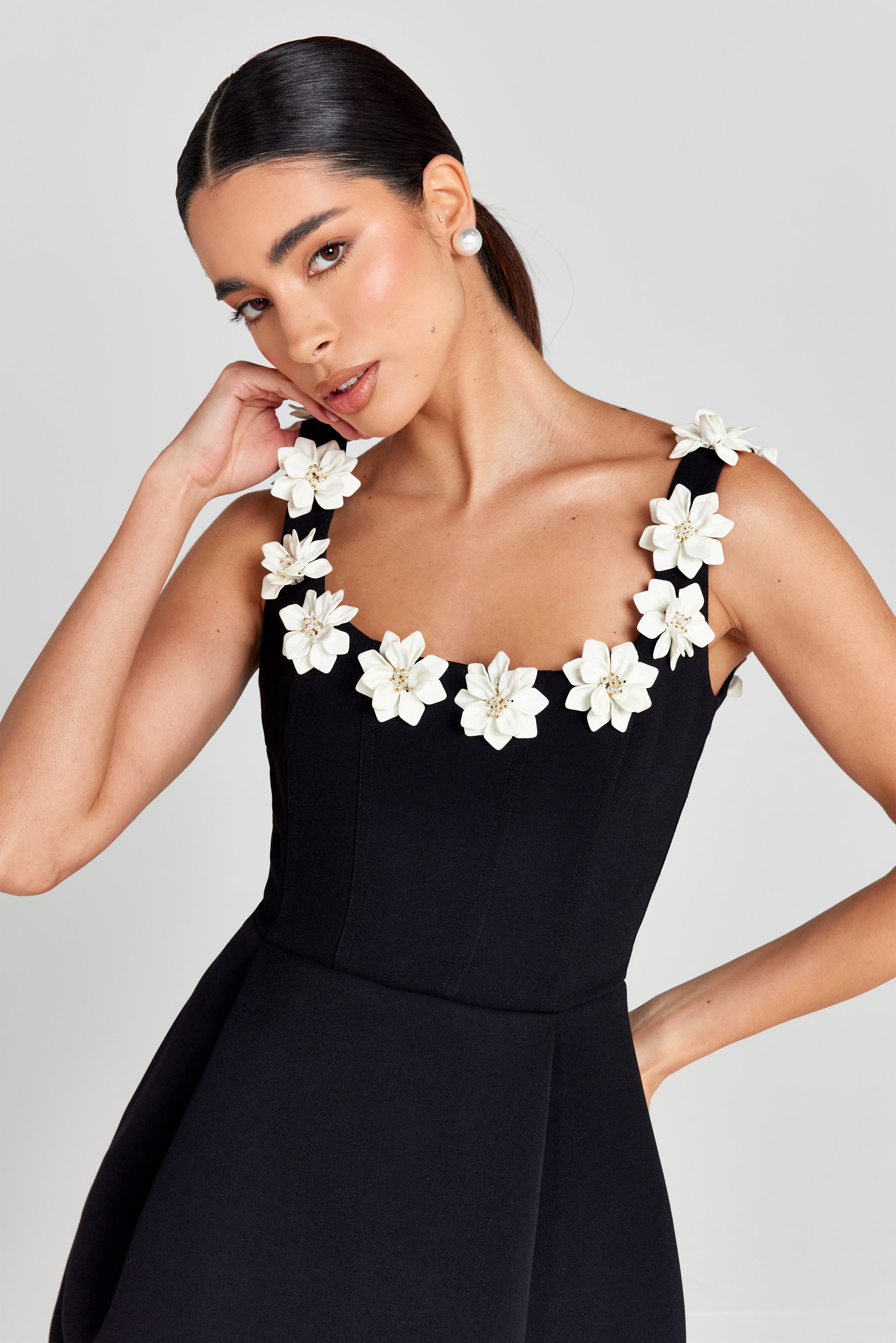 Cindy Monochrome Dress – NADINE MERABI