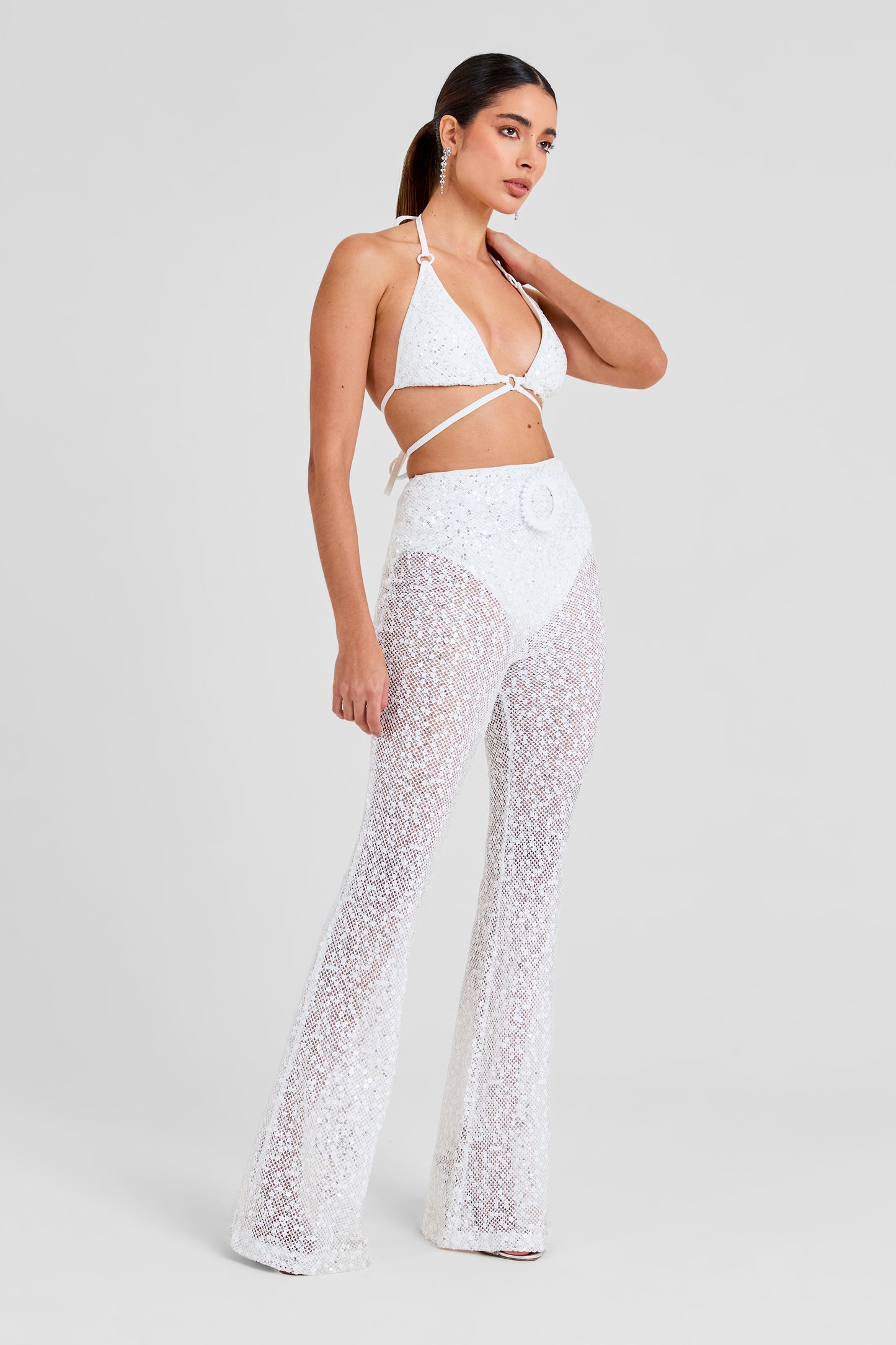 Adele White Trousers