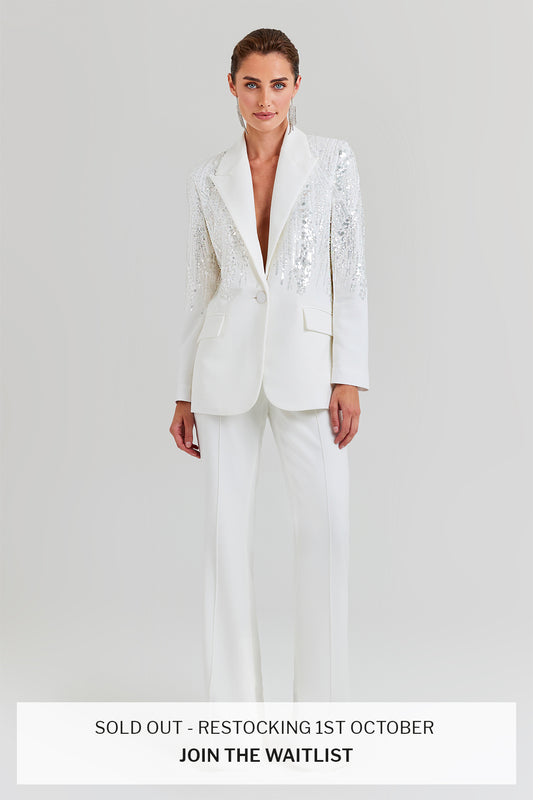 Lucille White Blazer