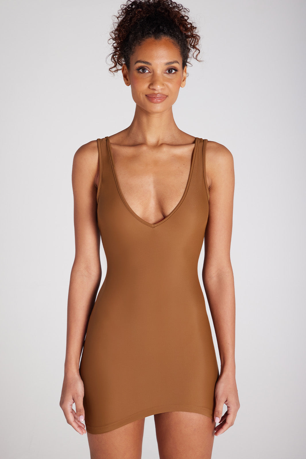 Curved Slip XS Dark Nude