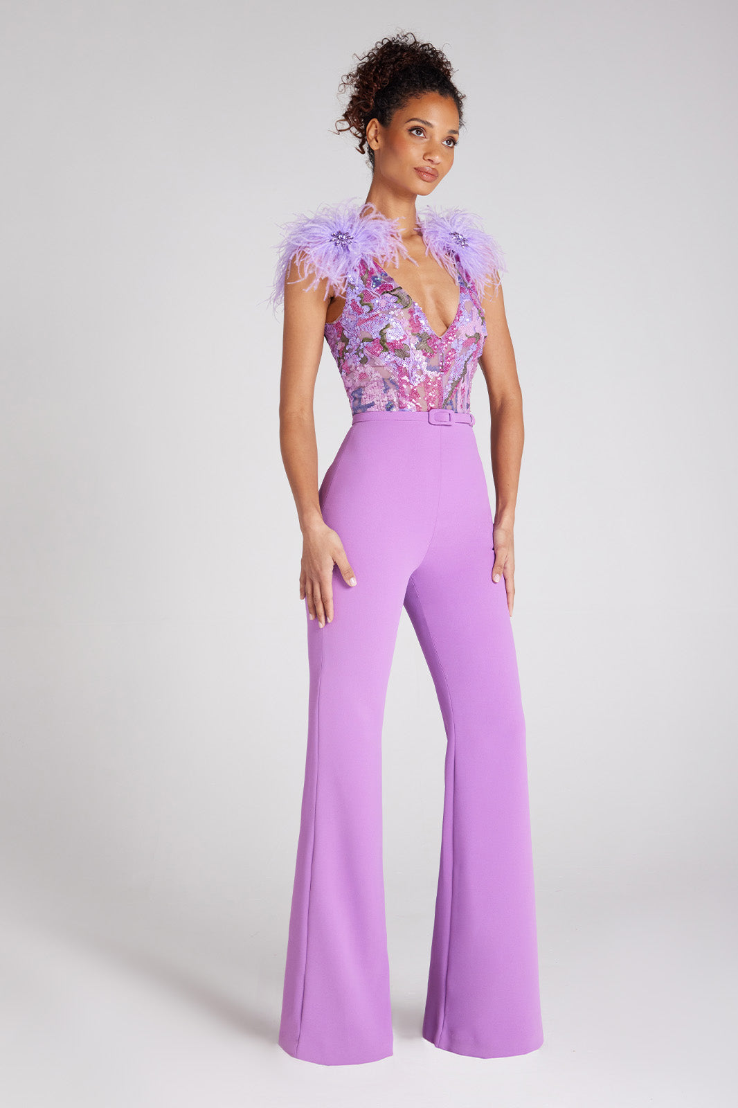 Online purple jumpsuit