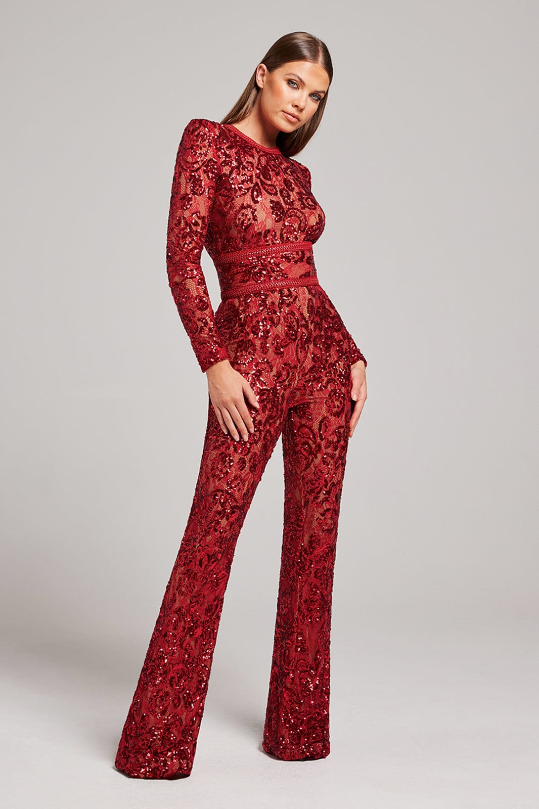 Bella Red Jumpsuit